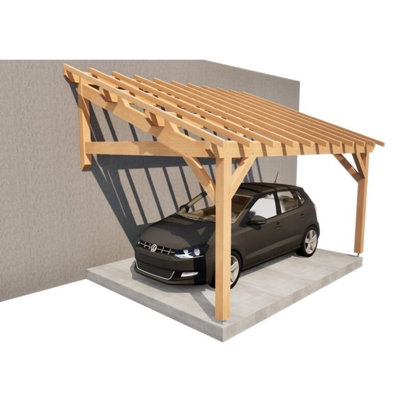 Abris voiture – Appentis 1 pan