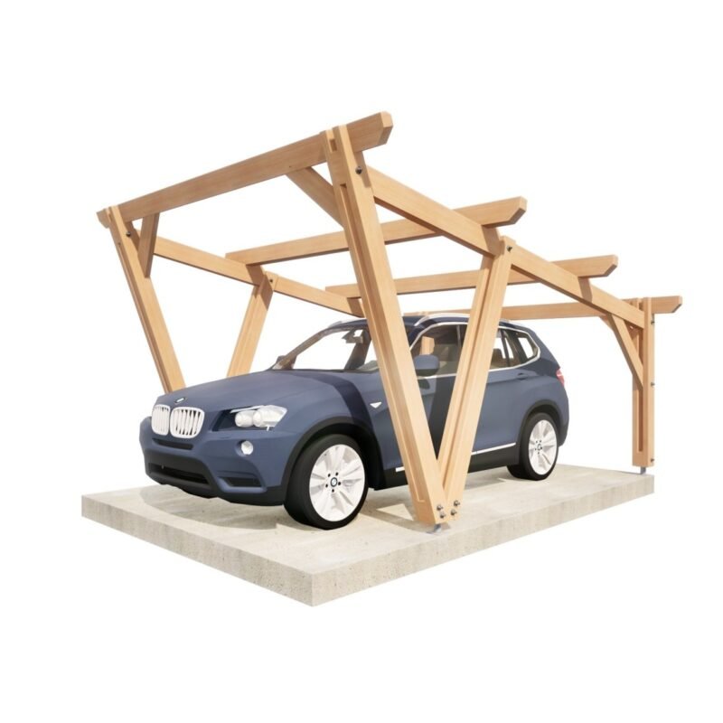 Abris voiture – Charpente contemporaine